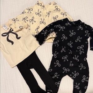 Cat & Jack & Carters Bow Print Sets